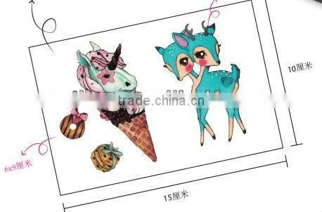 deer shape body tatoo stickers