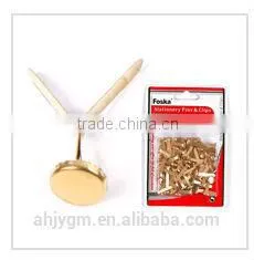 Different Size Golden Paper Fasteners.