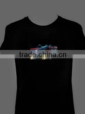 low price sound activated EL panel for T-shirt