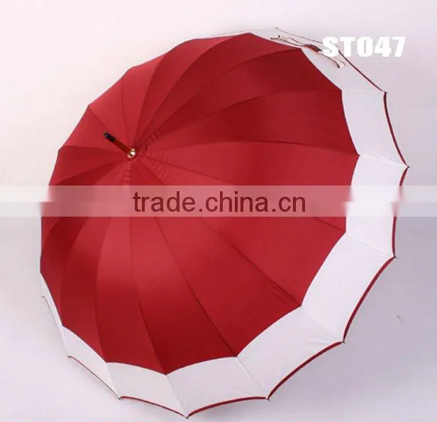 Excellent quality modern design wholesale wooden shaft umbrellas suppliers