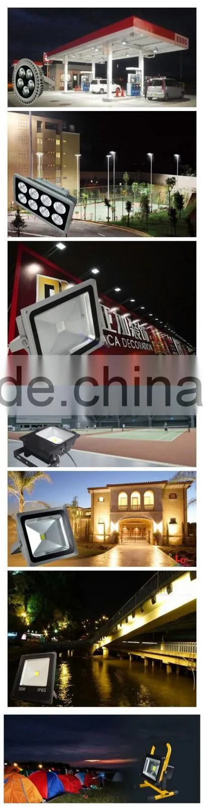 Chinese hot sell 10W 20W 30W 50W 100Wrechargeable led flood light