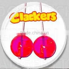 wholesale novelty gift toy light clacker ball with handle