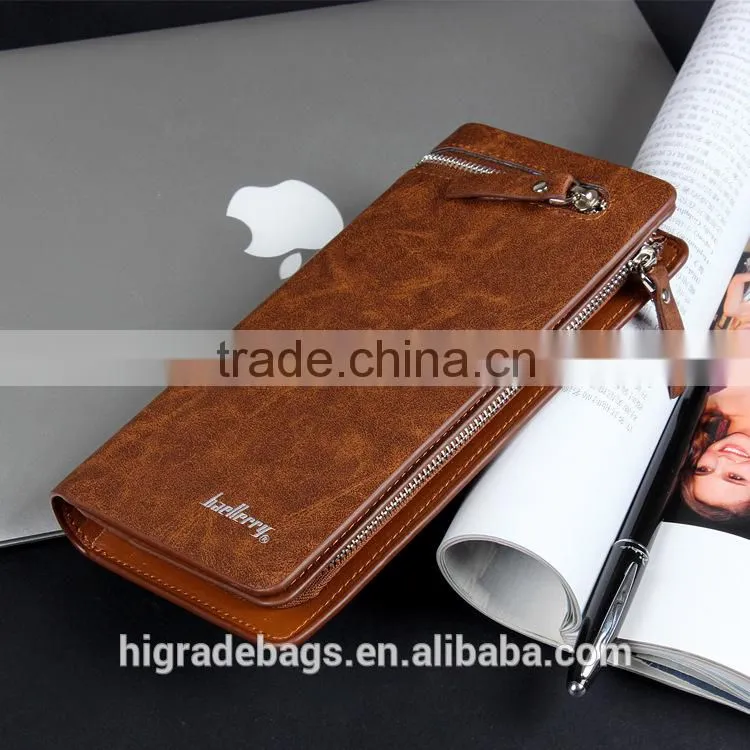 hotsale Baellery Men Business PU leather wallet for young man