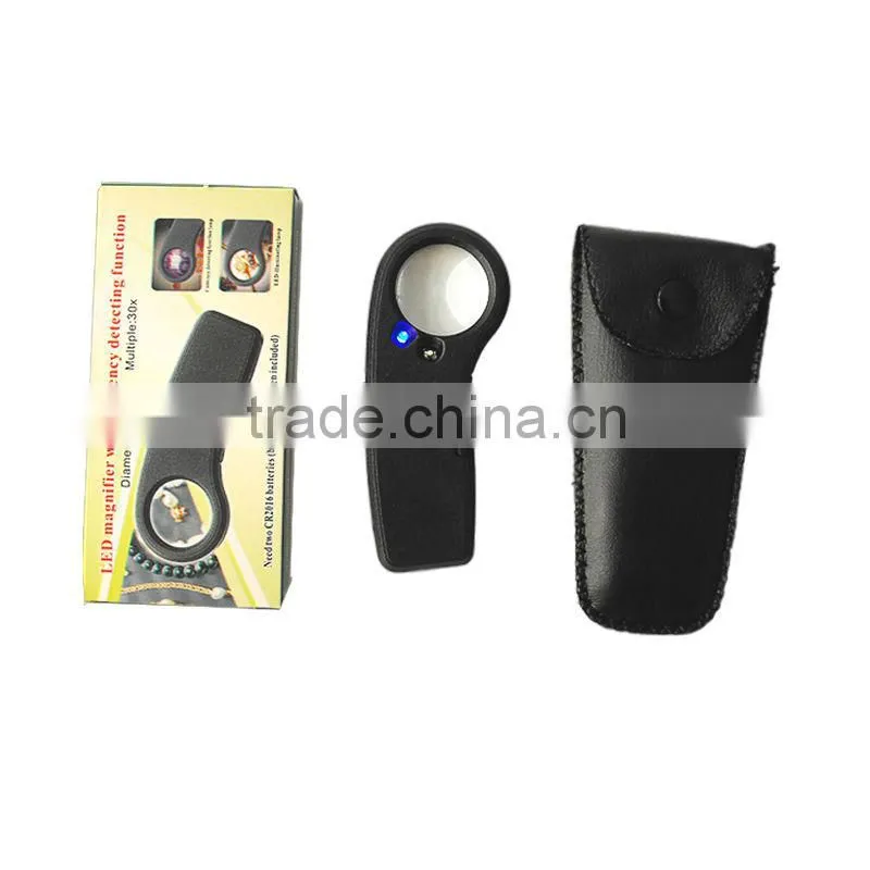 MG21012-A 15X Handheld Currency Detecting led Loup with UV Light