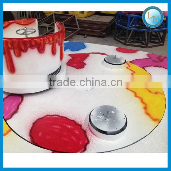Outdoor playground machine kids games tea cup ride!!! Amusement park ride rotary tea cup ride for sale