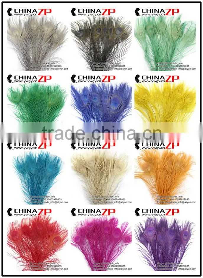 Wholesale handmade trimmed Big Natural Peacock eye Feathers