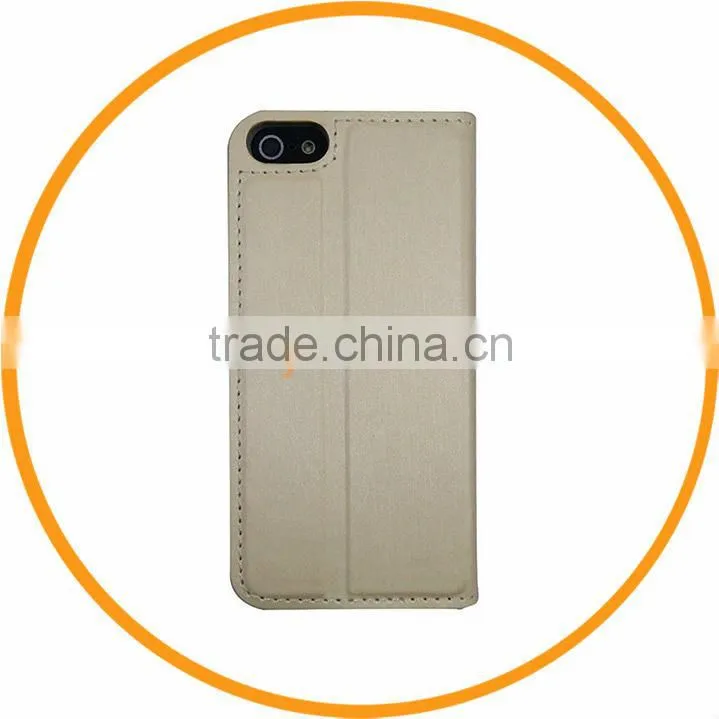 For iPhone 5 5G with Sucker Disc Leather Wallet Flip Stand Holder Case Cover from Dailyetech