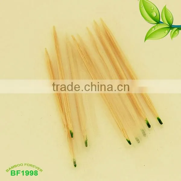 1000pcs per box individual Cello wrapped mint bamboo Toothpick