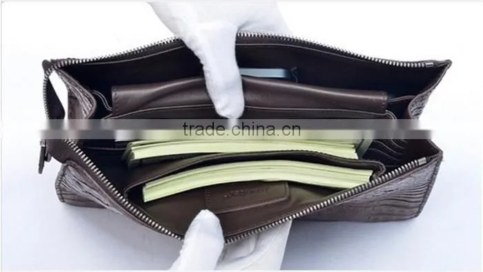 Genuine crocodile leather men's bag clutch bag for man
