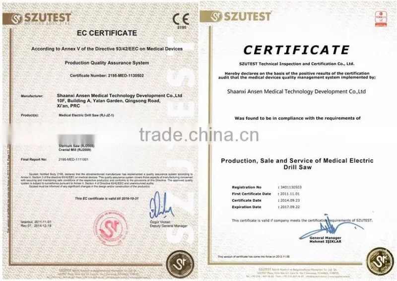 Colorful medical high quality electric cutting plaster saw