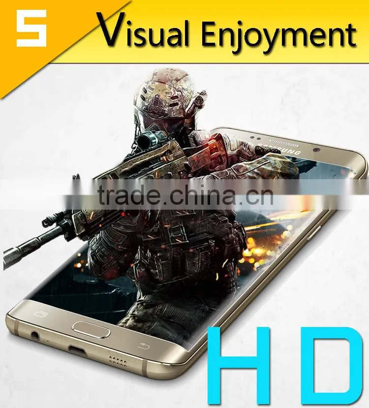 Wholesale 3d tempered glass protector for Samsung S6 edge Full cover curved tempered glass with factory price