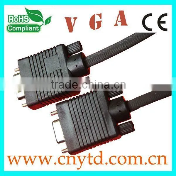 high definition black color vga cable Male to Male