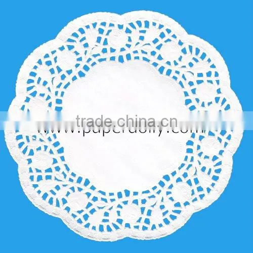 Round Paisley Flower Doilies from www.