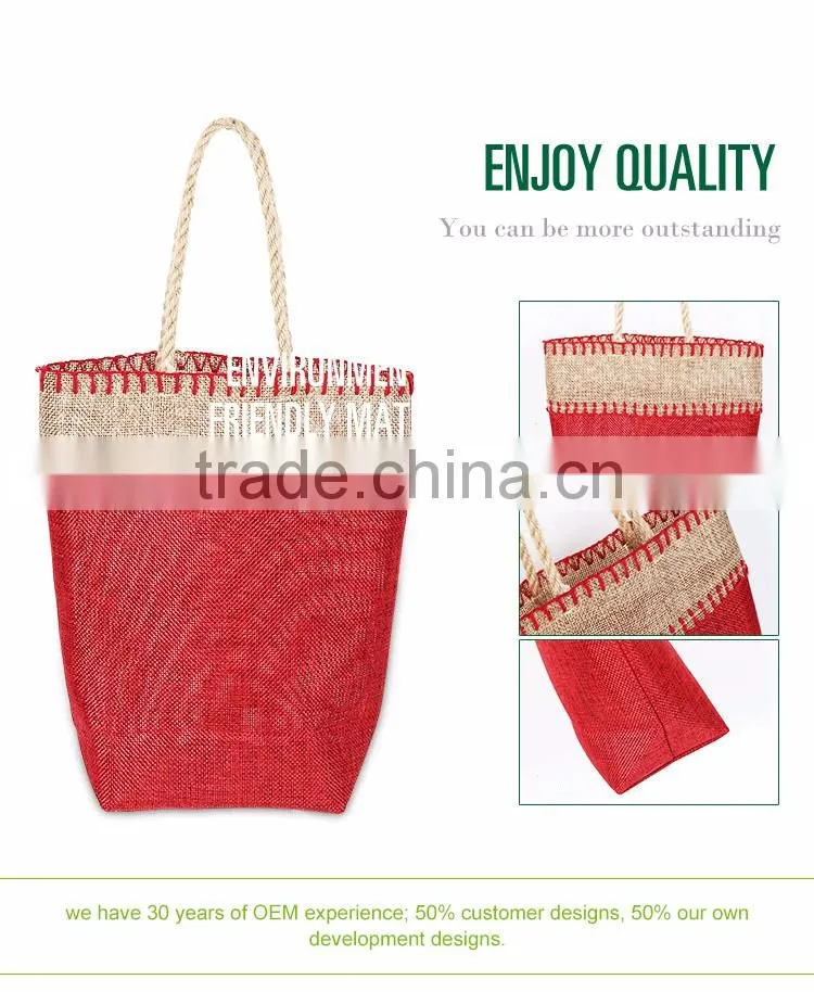China wholesale eco-friendly custom polyester beach tote bag