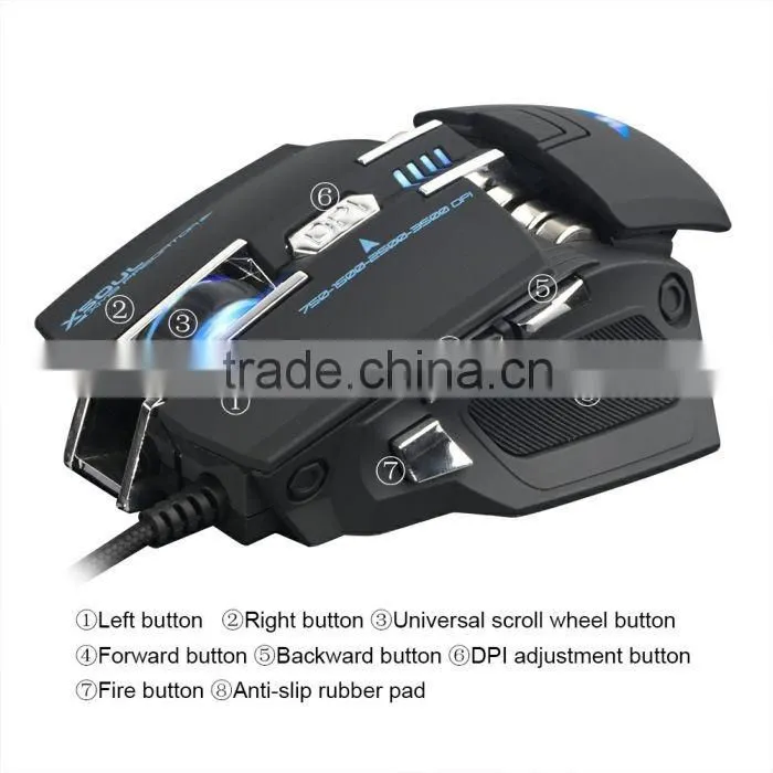 2016 latest DIY cover freely change 7d optical gaming mouse