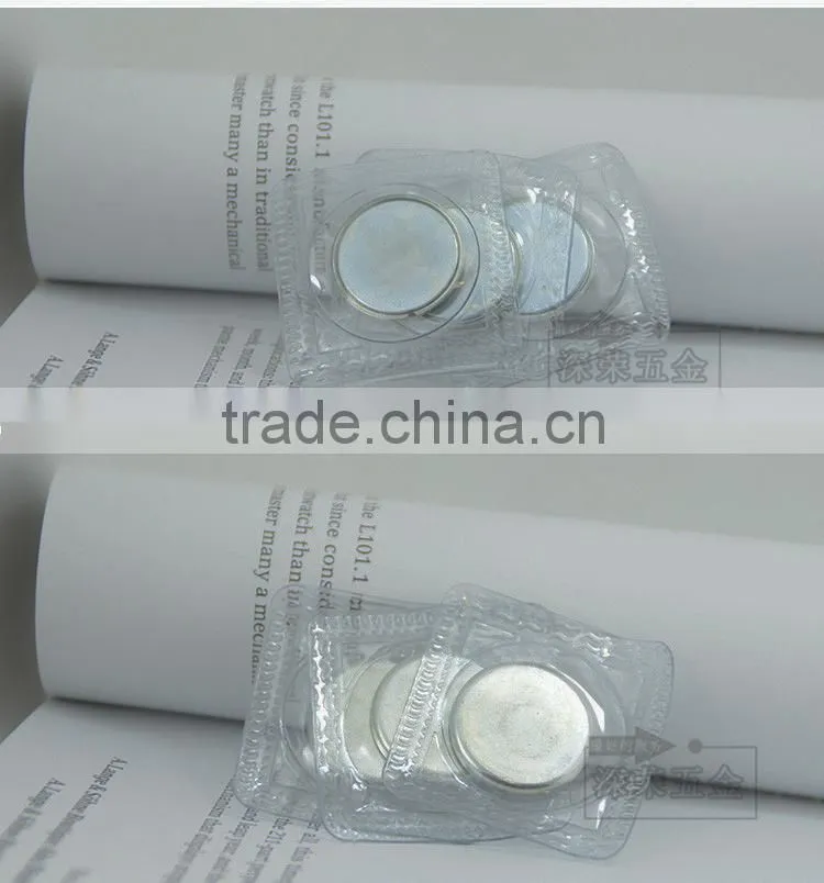 SY PVC Magnet Button For Clothes