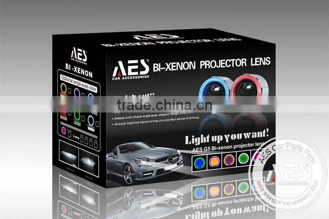 AES Latest Car HID G5 bi-xenon projector lens kit for 9005,h1,9006