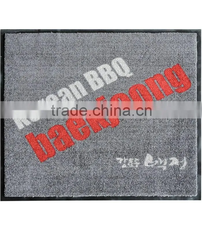 Custom 100% Nylon Antiskidding Mildew Proof Logo Mat For Outdoor