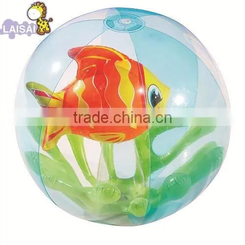 3D with ball insert inflatable new design pvc ball with custom logo printed for promotional gifts