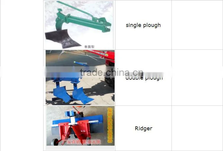 agriculture hand tractor for sale with Seat Rotary cultivator Electric start Wood packing Install video and Random small tools