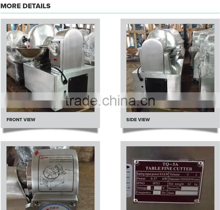 5L 2016 Meat Processing Bowl Cutter Small and Medium Capacity