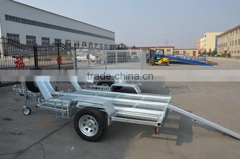 galvanized motorbike trailer