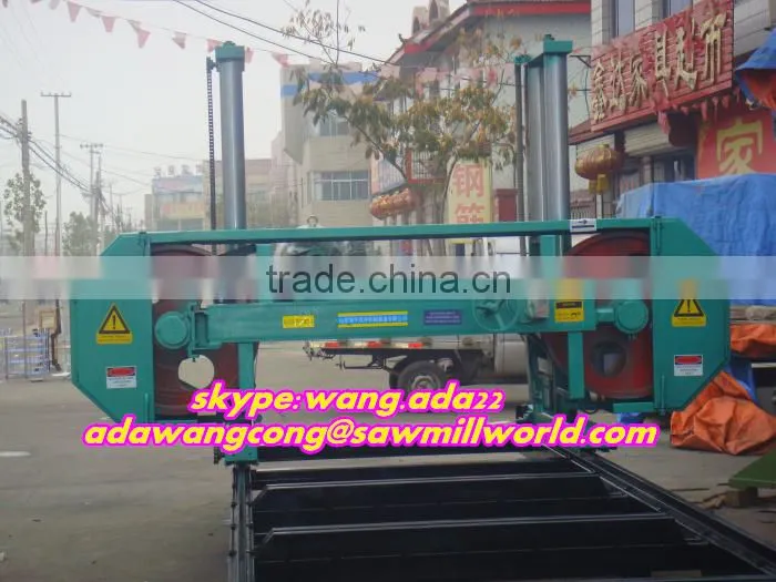 Round Log Cutting Large Scale Portable Horizontal Band Sawmill For Sale