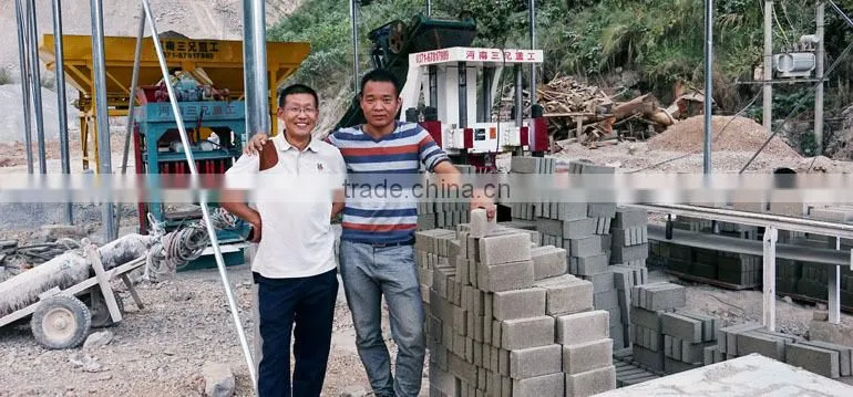 Mobile block moulding machine brick making machine for stock