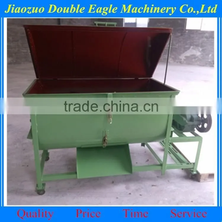 horizontal mixing machine for chickien feed/ horizontal cattle feed mixer with screw for sale