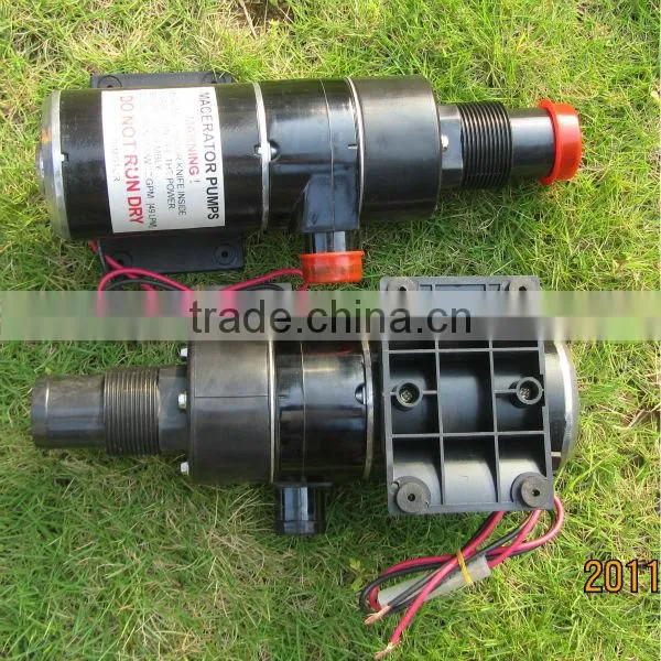 12/24v dc toilet water pump small macerator pump toilet
