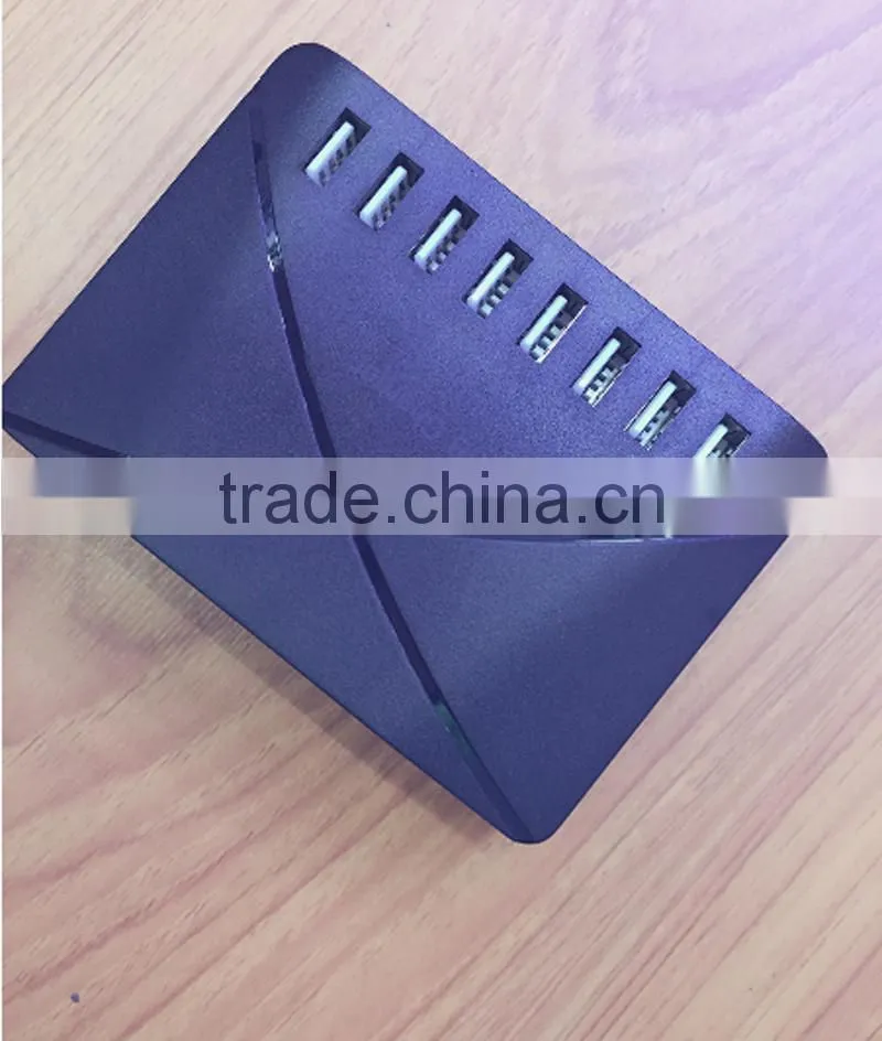 High quality fashion 3A USB travel charger with 8 USB port plugs