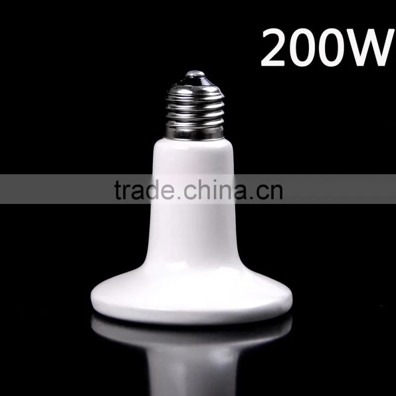 25w50w100w250w White Infrared Ceramic Heat Emitter for Reptile Pet Brooder 110-120V