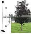 galvanized or PVC coated carbon steel earth pole anchor