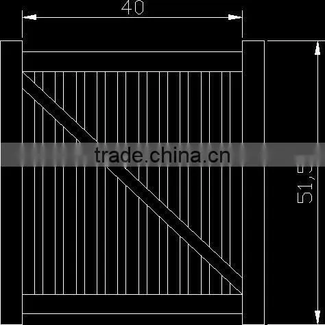Pool fence pvc fence