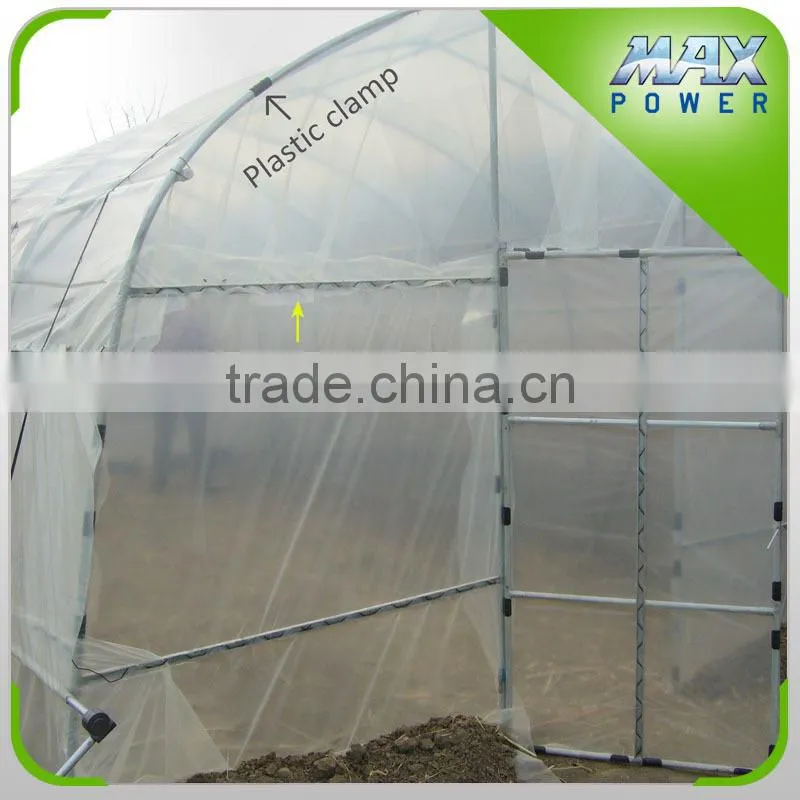 multi-span polycarbonate hollow sheet greenhouse