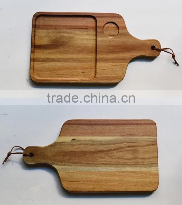 2015 new high quality handmade decorative wooden breakfast tray