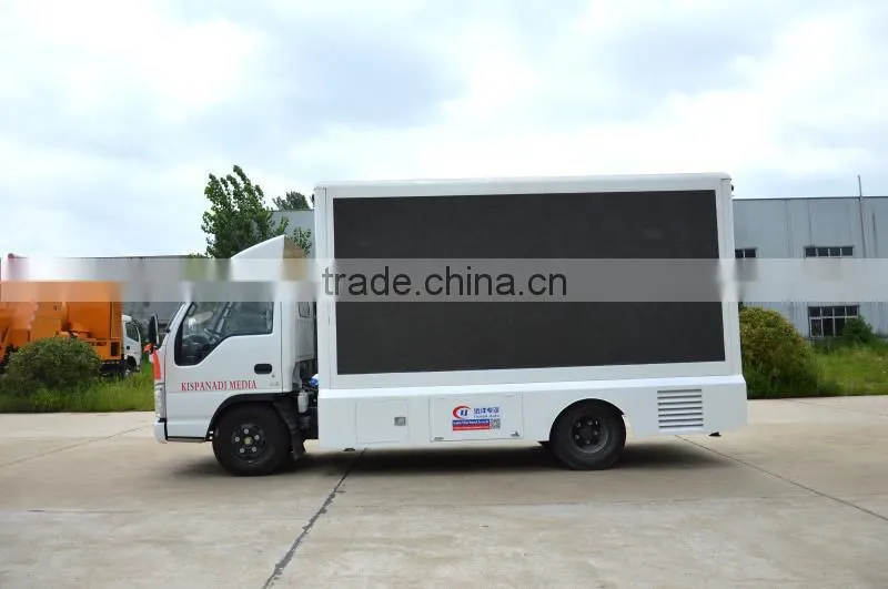 Japan brand 1.5m lifting system led mobile advertising trucks for sale