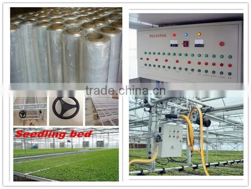 Mechanism roll up ventilation film greenhouse