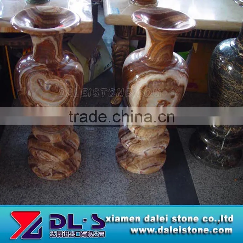 Natural stone flower vase,flowerpot for decoration(CE+factory)