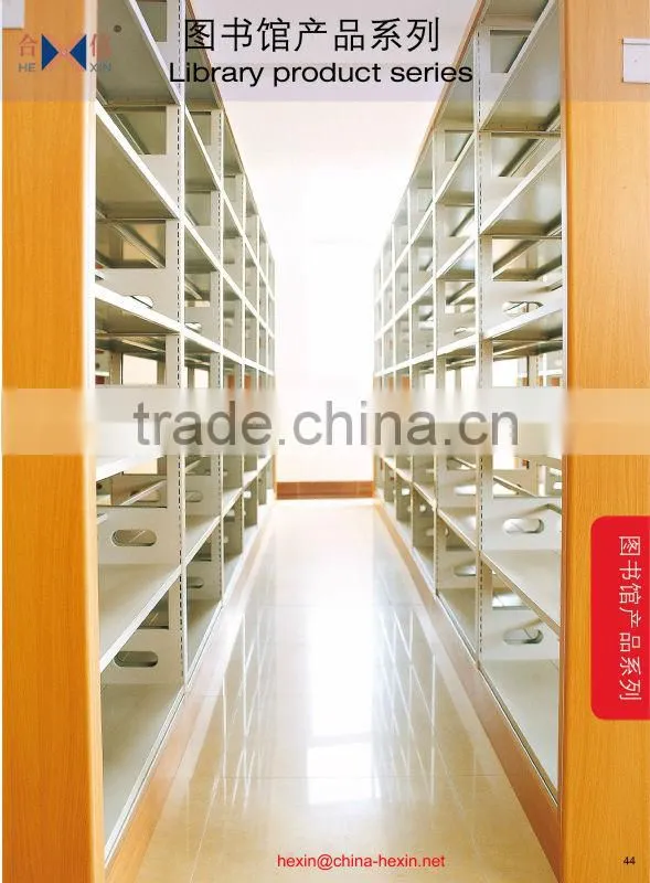 Modern steel and wood library furniture,modern public office bookshelf,bookcase,book rack