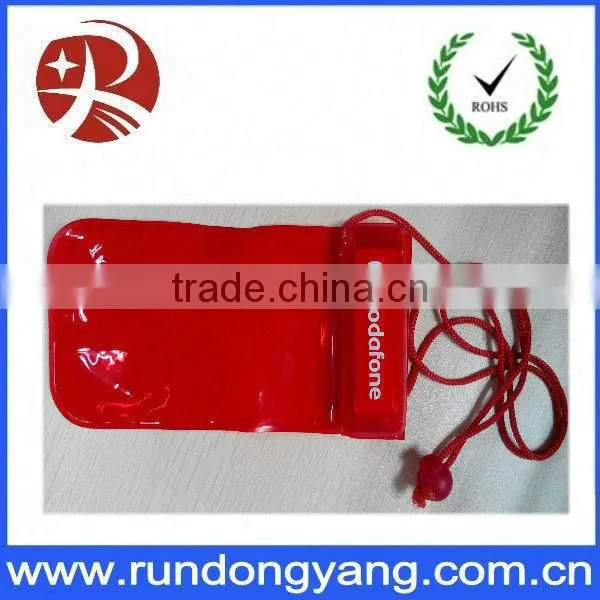 Most popular best selling plastic drawstring bag for mobile phone