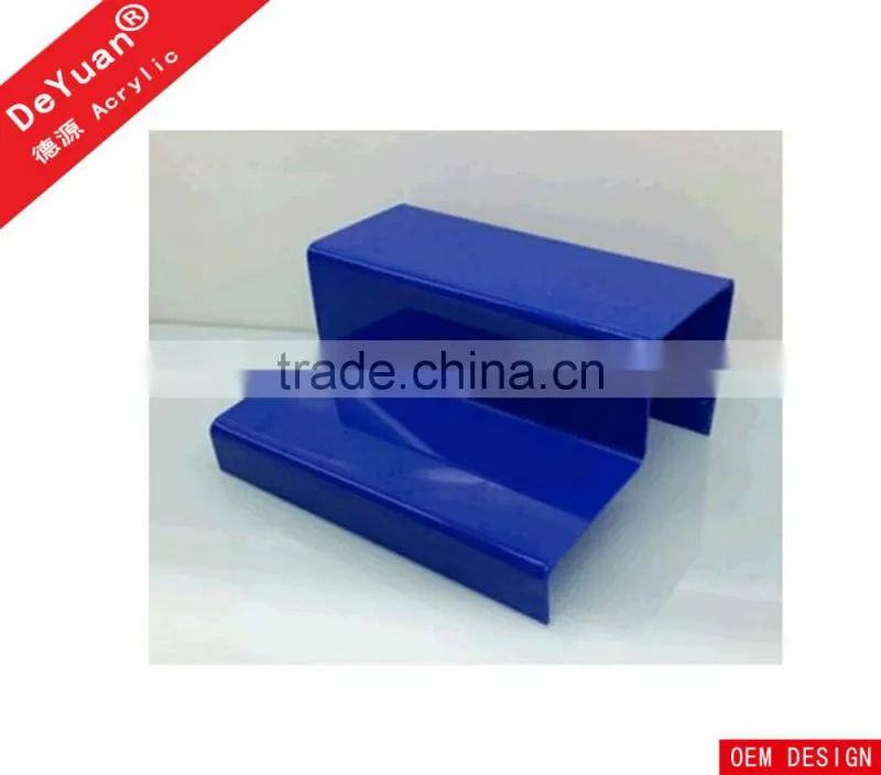 Two Layer Custom Color Acrylic Shoes Displayer