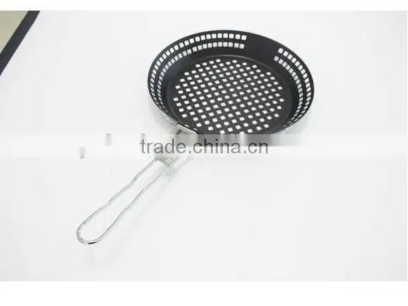 New design Hexagonal cast iron skillet with handle