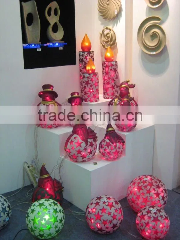classical star design with light chain christmas decorative candle lighting