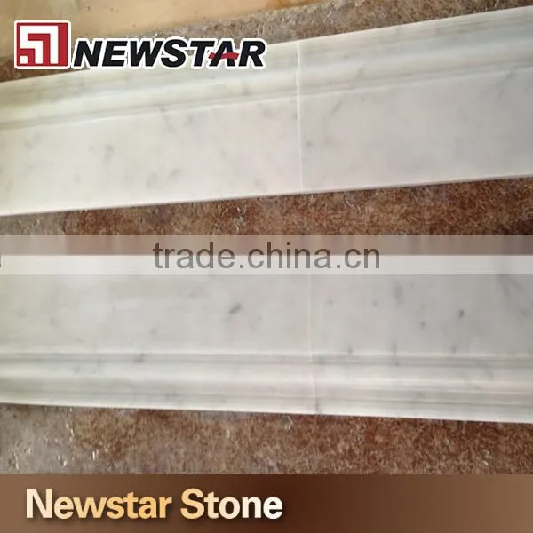 white polished marble door threshold