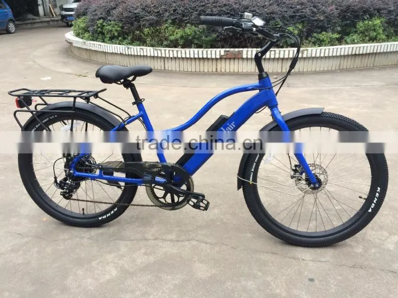 hot sell electric beach cruiser hidden battery electric bike for lady