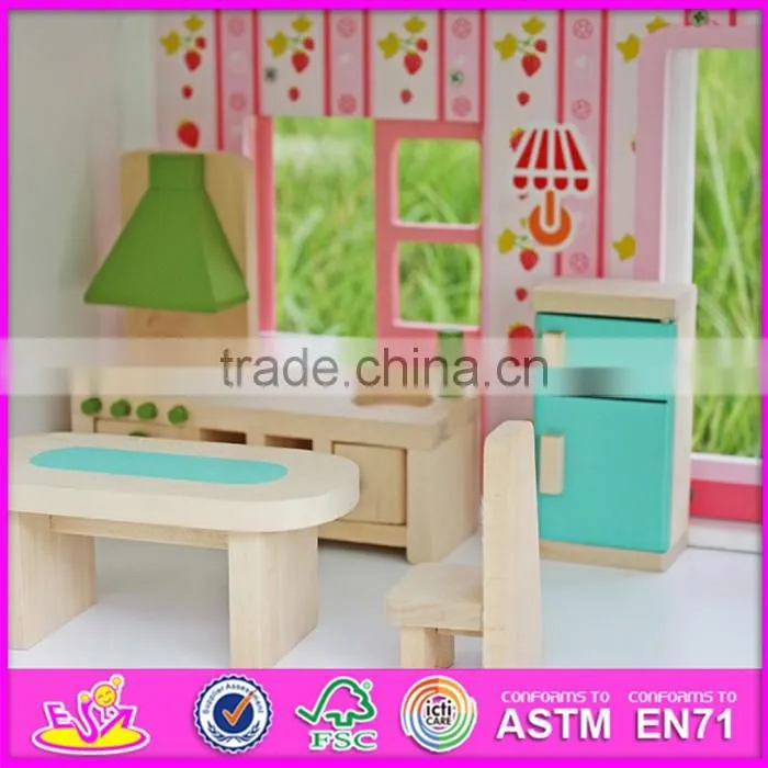 2016 top fashion lovely wooden play house for kids W06A041