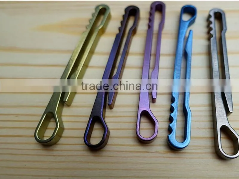 TK-7028 Quickdraw Outdoor Equipment Titanium Alloy Rattlesnake Hanging Buckle