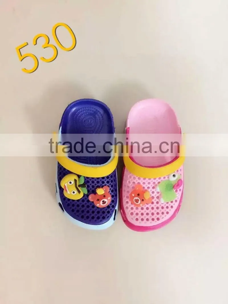 comfortable unisex carton clogs with colorful shape