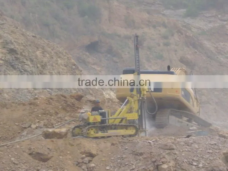 Always Hot Sold in Africa Granite Crawler Drill Rig KY100 for Blast Hole Boring
